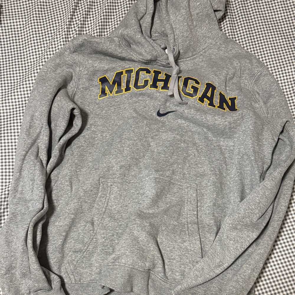 Nike Gray Michigan Hoodie